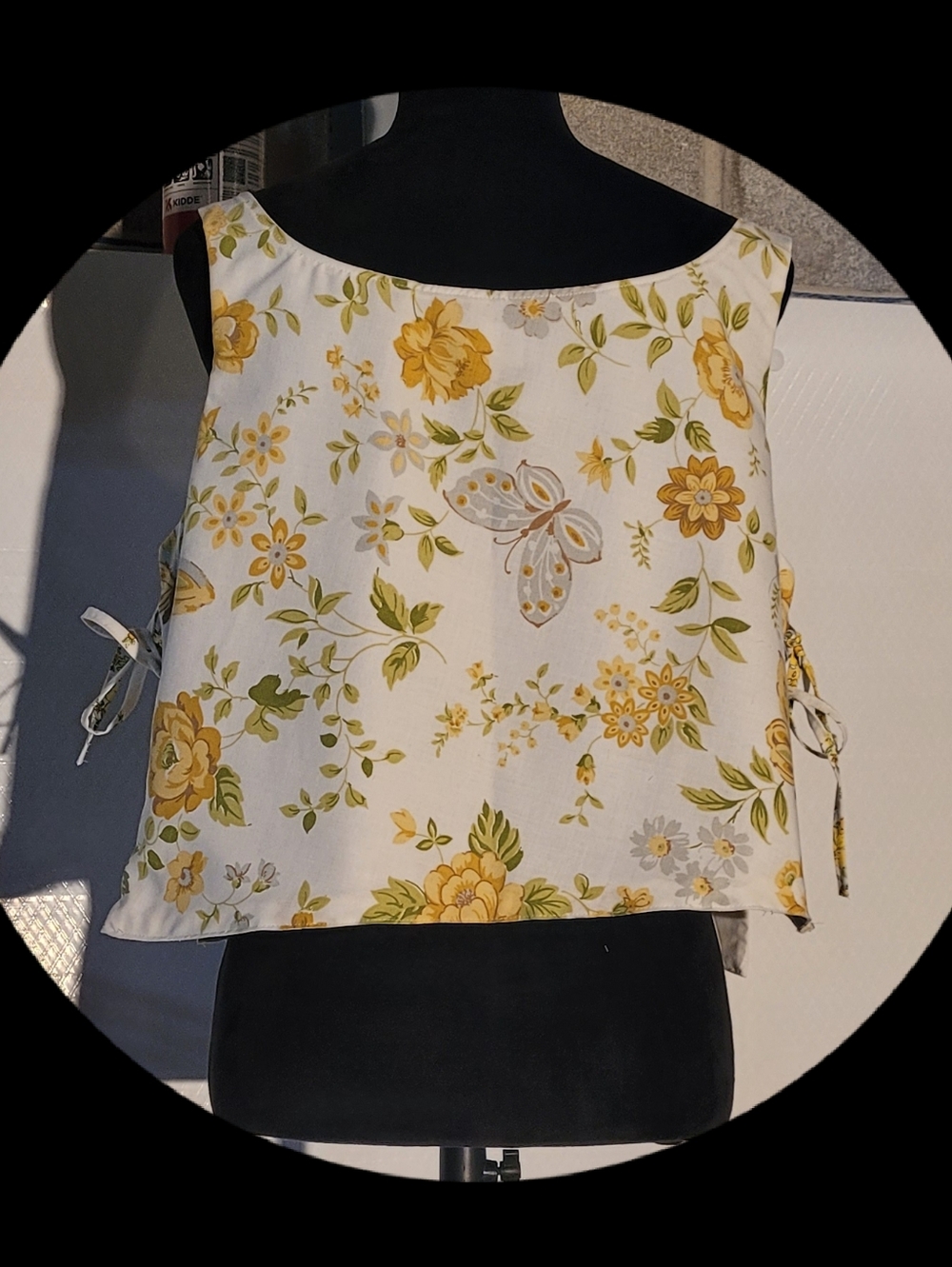 Handmade Cropped Tie Top